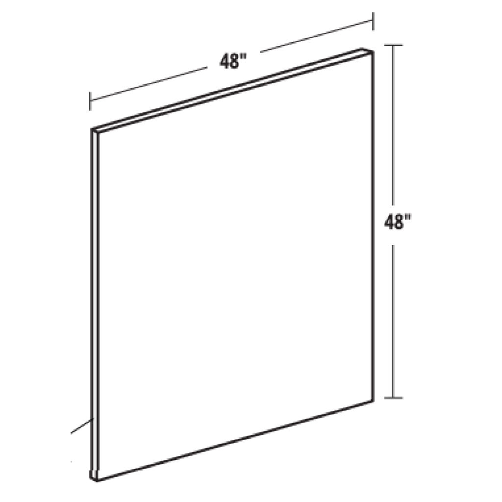 Thermofoil – Custom Size Slab Panel, Filler 3/4″