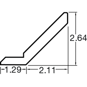 Thermofoil - Straight Crown Moulding (8FT)