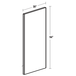 Hardwood – Fridge Panel (30″W x 94″ H x 5/8″)